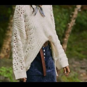 NWOT/Pilcro open knit oversized sweater